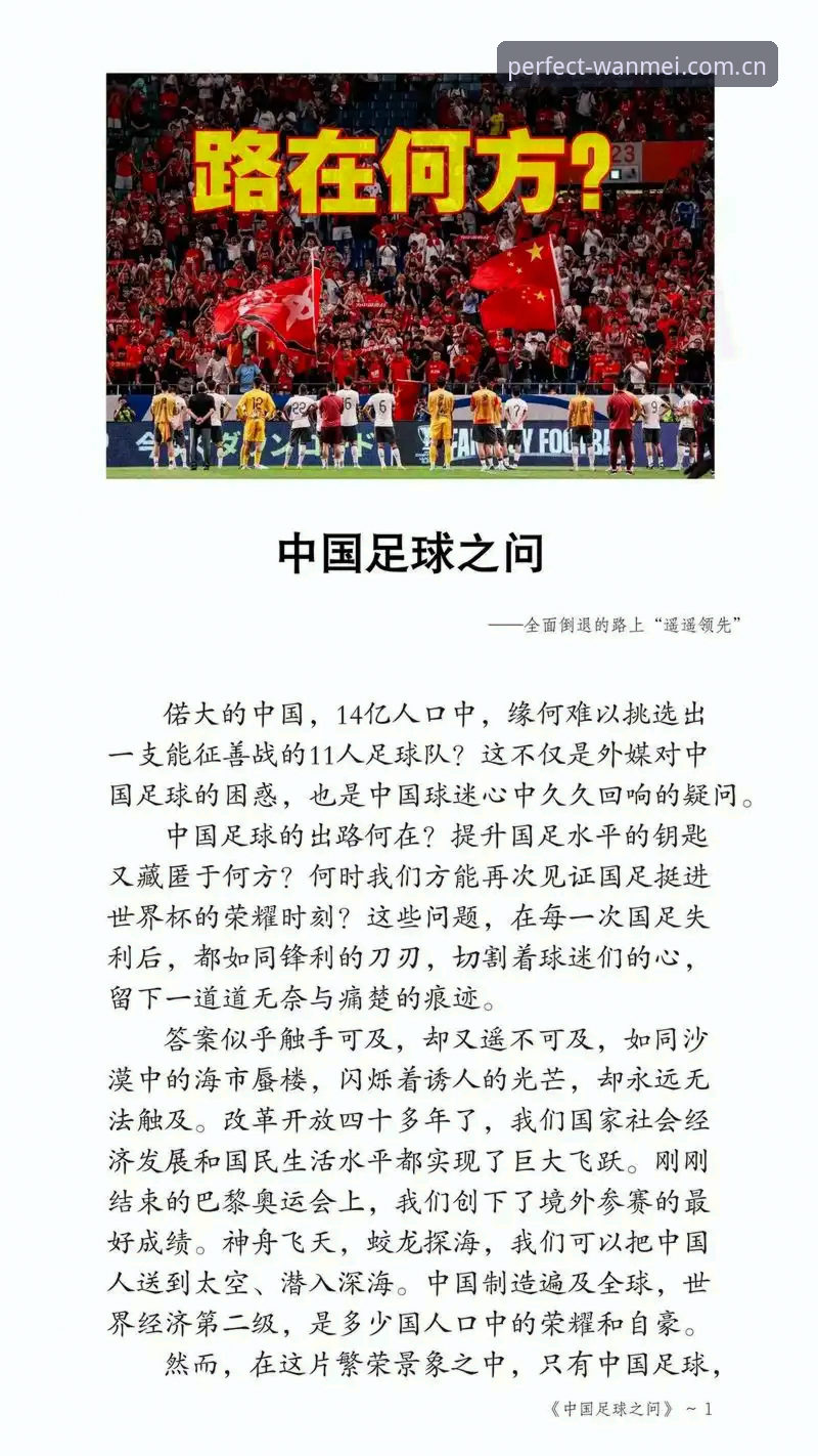 2030世界杯扩军64队最新动态：中国男足迎来绝佳机遇，完美体育娱乐深度解读